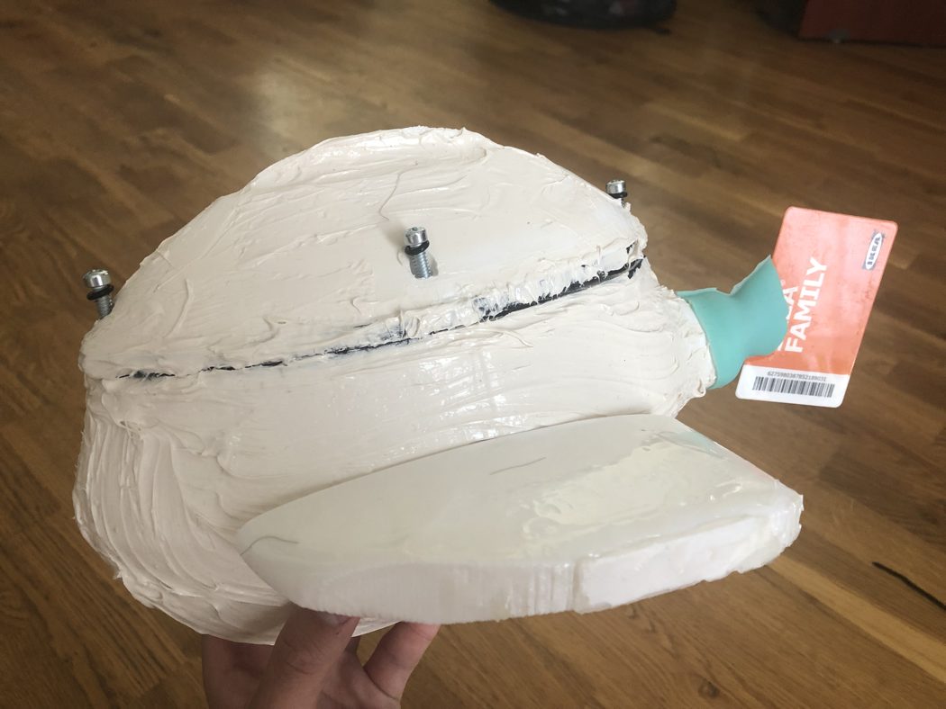 Finished waterproofed robotic fish build