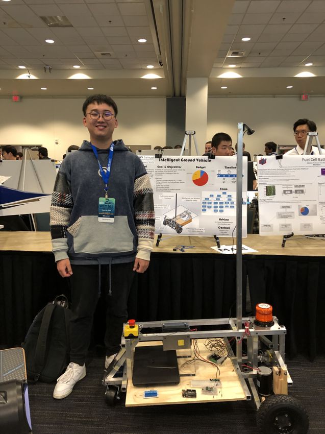 The vehicle at the IGVC competition