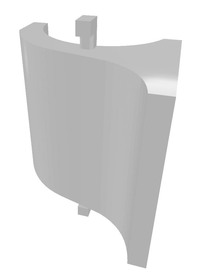 SolidWorks CAD model of the v2 bracket
